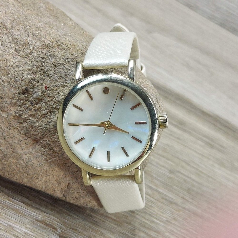 Women's Geneva Quartz Watch White Goldtone Wrist Jewel Bracelet Wristwatch Gift